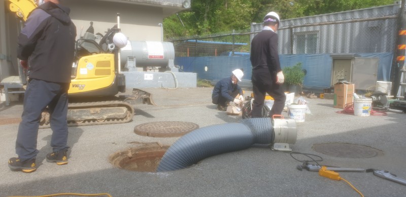 수중펌프(탈착장치에서 호스TYPE으로 개조)